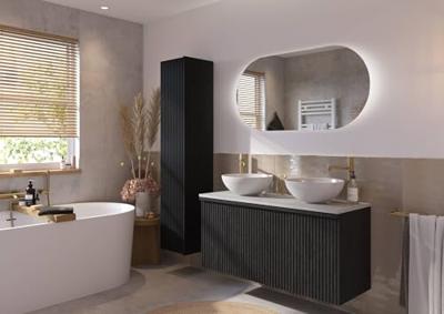 Ben Clip spiegel ovaal met verlichting en anti-condens 60x120 cm