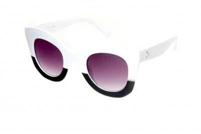 Kost zonnebril dames zwart/wit (H54) Kost zonnebril dames zwart/wit (H54)