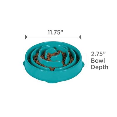 SLO-BOWL FEEDER DROP TEAL LICHTBLAUW - thumbnail