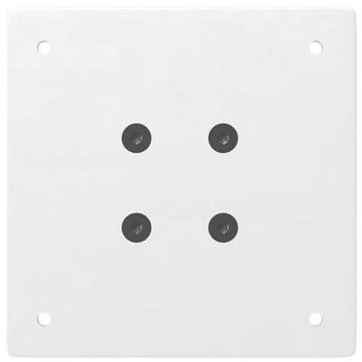 Bartafelpoten 4 st 100-102 cm staal wit