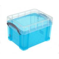 Really Useful Box opbergdoos 3 liter, transparant blauw - thumbnail