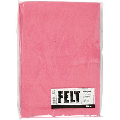 Creativ Company Hobbyvilt roze a4, 10 vellen