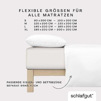 Schlafgut Schlafgut Soft Contact Jersey Flanel Hoeslaken M - 120x200 - 130x200 744 Sand Light