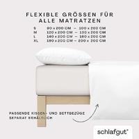 Schlafgut Schlafgut Soft Contact Jersey Flanel Hoeslaken L - 140x200 - 160x200 744 Sand Light - thumbnail
