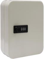 Sleutelkast met combinatieslot, voor 48 sleutels, wit - thumbnail