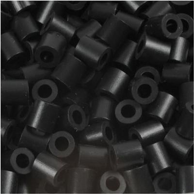 NABBI Strijkkralen, afm 5x5 mm, gatgrootte 2,5 mm, medium, schwarz (32220), 1100 stuk/ 1 doos