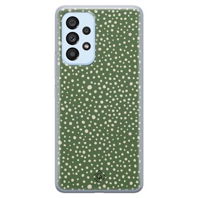 Samsung Galaxy A33 siliconen hoesje - Green dots