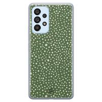 Samsung Galaxy A33 siliconen hoesje - Green dots - thumbnail