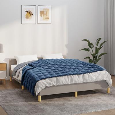 VidaXL Verzwaringsdeken 150x200 cm 7 kg stof blauw VidaXL Verzwaringsdeken 150x200 cm 7 kg stof blauw
