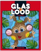 Glas-in-lood kleurboek Dierentuin - thumbnail
