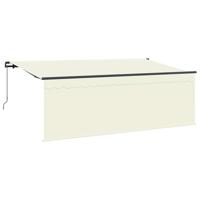 VidaXL Inklapbaar zonnescherm crème 350 x 200 cm - thumbnail