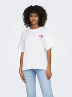 Only Onlmila S/s Print Box Jrs 15372177 T-shirt Korte Mouw 5015575 Bright White Mila Road Trip - thumbnail