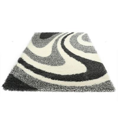 Hoogpolig modern vloerkleed shaggy Plus 7110 5cm hoogte - Grijs 80 x 150 cm