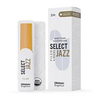 D'Addario Woodwinds ORSF05BSX3M Organic Select Jazz Baritonsaxofoonriet, 3 Medium, 5-pack - thumbnail