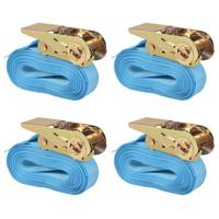 VidaXL Spanbanden 0,8 ton 6mx25mm blauw 4 st - thumbnail