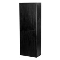 Tower Living Wandkast 'Tenna' Mangohout, 220 x 80cm, kleur Zwart - thumbnail