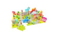 Classic World houten blokken stad, 120dlg. - thumbnail