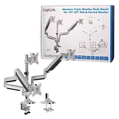 LogiLink BP0052 32 Metallic flat panel bureau steun. - thumbnail