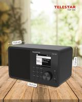 Telestar TOP 200 Schwarz Transistorradio met internetradio Internet, DAB+, VHF (FM) Zwart - thumbnail