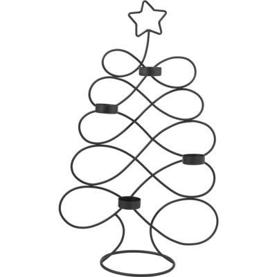 everlands kunstkerstboom theelichthouder 48cm