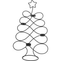 everlands kunstkerstboom theelichthouder 48cm - thumbnail