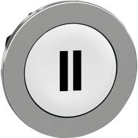 Schneider Electric ZB4FA136 ZB4FA136 Plat, Terugstelbaar (Ø) 30.5 mm II Chroom, Wit 1 stuk(s) - thumbnail