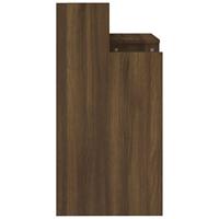 Bureau met LED-verlichting 97x45x90 cm hout bruin eikenkleur - thumbnail