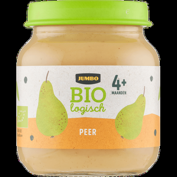 Jumbo Babyvoeding Biologisch Peer 4+ Maanden 125 g Jumbo Babyvoeding Biologisch Peer 4+ Maanden 125 g