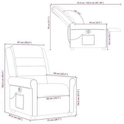 Massagestoel elektrisch verstelbaar stof zwart