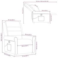 Massagestoel elektrisch verstelbaar stof zwart - thumbnail