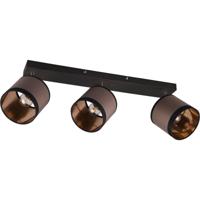 Mat Zwarte LED Plafondlamp - 3-Lichts - E14 Fitting - Metaal - Max 10W - thumbnail