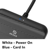 Akasa AK-CR-14BK smart card reader Binnen USB USB 2.0 Zwart - thumbnail