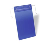 Durable Documentenzak | B210xH297 mm DIN A4 hoog | met flexibele draadbeugel | donkerblauw | pak a 50 stuks - 175307 175307 - thumbnail