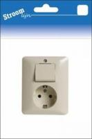 Stroomlijn Inbouw combinatie RA PEHA wissel creme - 6602022 - thumbnail