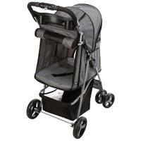 Trixie hondenbuggy grijs 47x80x100 cm tot 15 kg - thumbnail