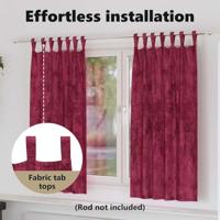 VidaXL Velvet gordijnen 2 pcs wijnrood 175 x 140 cm fluweel - thumbnail