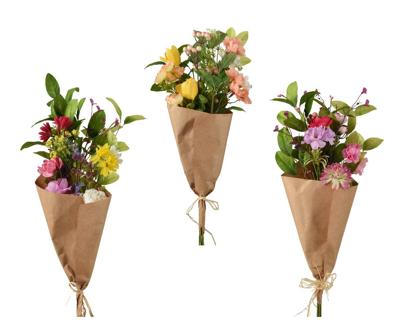 Kunstbloemen Boeket Assorti 1st