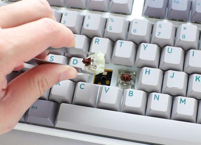 Ducky One 3 TKL toetsenbord USB Zilver
