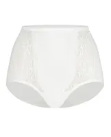 Dames Lace maxi - Kanten dames taille slip - Hoge onderbroek - Biologisch katoen - Badstof kruisje - thumbnail