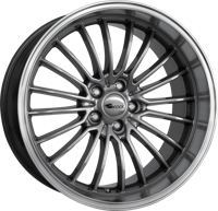 BROCK B24 GP Donker chroom met gepolijste rand - thumbnail