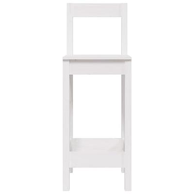 Barstoelen 2 st 40x41,5x112 cm massief grenenhout wit