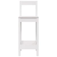 Barstoelen 2 st 40x41,5x112 cm massief grenenhout wit - thumbnail