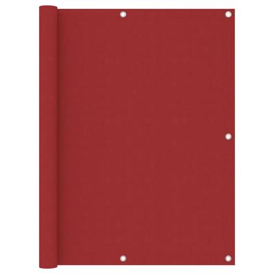 Balkonscherm 120x500 cm oxford stof rood