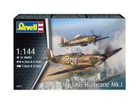Revell 1/144 Supermarine Spitfire Mk.Ia & Hawker Hurricane Mk.I (03771) - thumbnail