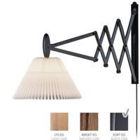 LE KLINT Sax 233-2/21 Wandlamp - Zwart eiken met standaard kap - Wit - thumbnail
