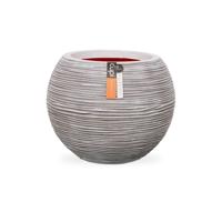 Capi nature bol rib nl kunststof vaas 62x48 cm ivoor - thumbnail