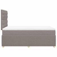 Boxspring met matras stof taupe 120x190 cm - thumbnail