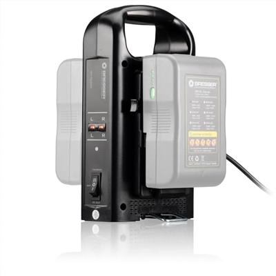 BRESSER BR-RL2KS Lader voor 2 V-Lock Accu