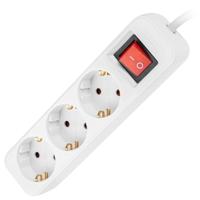 Strip 3 Tomas Schuko Lanberg 2500 W 1,5 m Wit - thumbnail