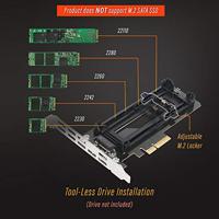 Icy Dock MB987M2P-1B interfacekaart/-adapter Intern M.2 - thumbnail